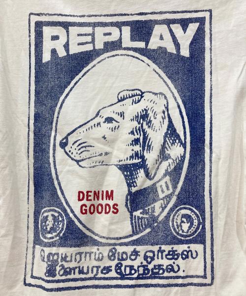 REPLAY（リプレイ）REPLAY (リプレイ) グラフィックTシャツ アイボリー サイズ:Mの古着・服飾アイテム