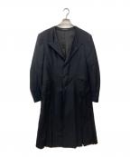 BLACK Scandal Yohji Yamamotoブラックスキャンダルヨウジヤマモト）の古着「ジップデザイン ロングジャケット」｜ブラック