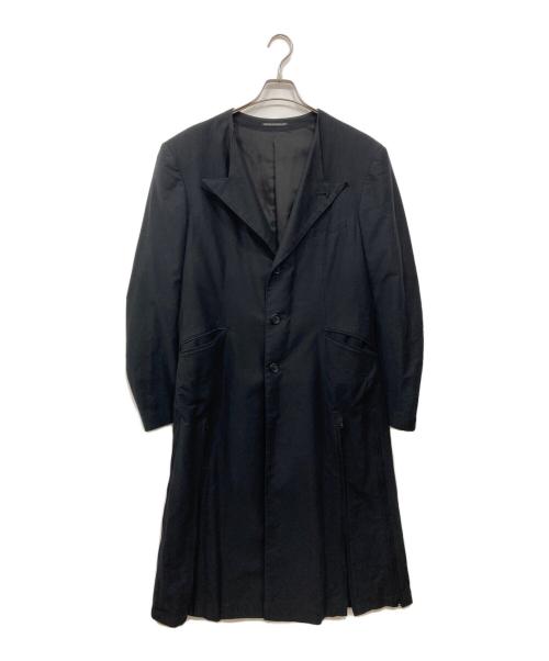 BLACK Scandal Yohji Yamamoto（ブラックスキャンダルヨウジヤマモト）BLACK Scandal Yohji Yamamoto (ブラックスキャンダルヨウジヤマモト) ジップデザイン ロングジャケット ブラック サイズ:2の古着・服飾アイテム