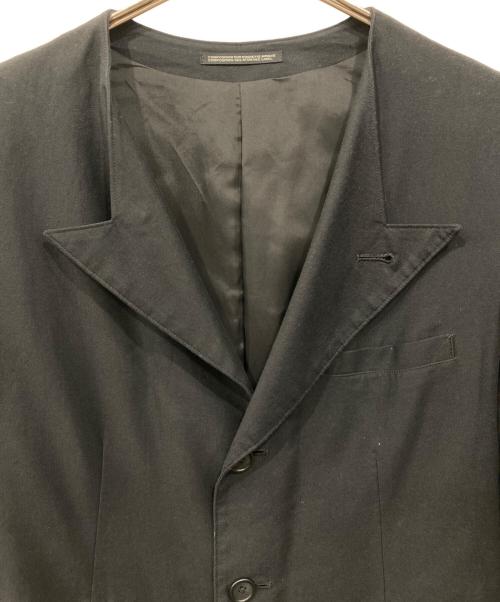 BLACK Scandal Yohji Yamamoto（ブラックスキャンダルヨウジヤマモト）BLACK Scandal Yohji Yamamoto (ブラックスキャンダルヨウジヤマモト) ジップデザイン ロングジャケット ブラック サイズ:2の古着・服飾アイテム