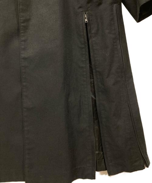 BLACK Scandal Yohji Yamamoto（ブラックスキャンダルヨウジヤマモト）BLACK Scandal Yohji Yamamoto (ブラックスキャンダルヨウジヤマモト) ジップデザイン ロングジャケット ブラック サイズ:2の古着・服飾アイテム
