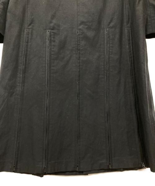 BLACK Scandal Yohji Yamamoto（ブラックスキャンダルヨウジヤマモト）BLACK Scandal Yohji Yamamoto (ブラックスキャンダルヨウジヤマモト) ジップデザイン ロングジャケット ブラック サイズ:2の古着・服飾アイテム