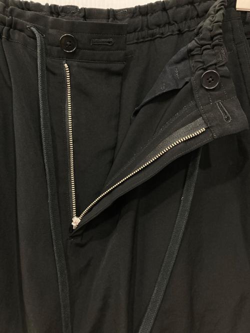 GROUND Y（グラウンドワイ）GROUND Y (グラウンドワイ) ワイドパンツ ブラック サイズ:3の古着・服飾アイテム