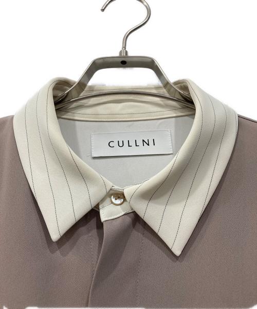 CULLNI（クルニ）CULLNI (クルニ) アシンメトリカル ストライプシャツ ベージュ×ホワイト サイズ:2の古着・服飾アイテム