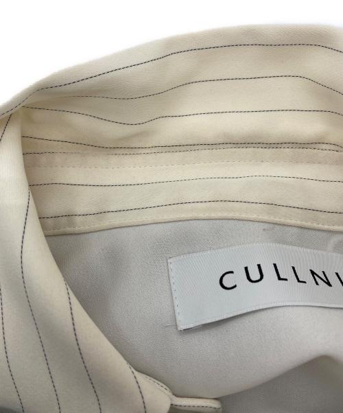CULLNI（クルニ）CULLNI (クルニ) アシンメトリカル ストライプシャツ ベージュ×ホワイト サイズ:2の古着・服飾アイテム