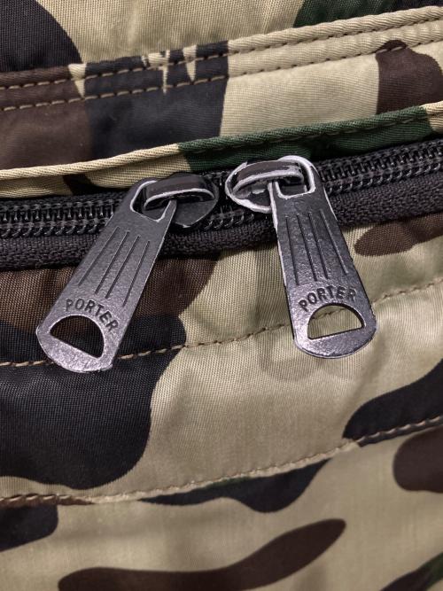 A BATHING APE（アベイシングエイプ）A BATHING APE (アベイシングエイプ) PORTER (ポーター) デイパック カーキの古着・服飾アイテム