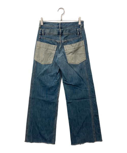 SLY JEANS（スライ ジーンズ）SLY JEANS (スライ ジーンズ) DOUBLE BELT WIDE FLARE PT ブルー サイズ:1の古着・服飾アイテム