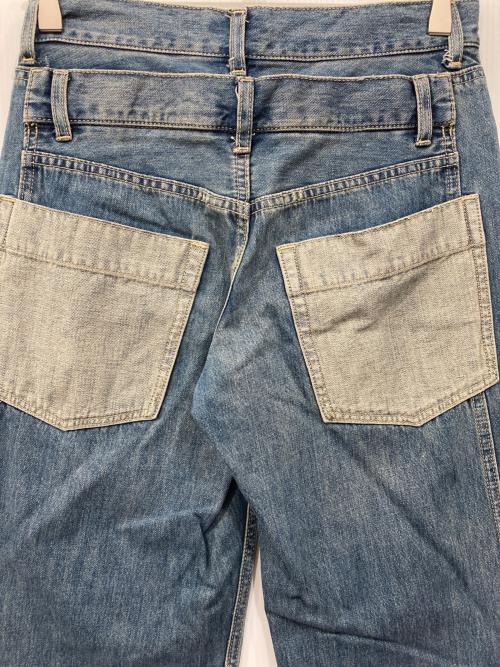 SLY JEANS（スライ ジーンズ）SLY JEANS (スライ ジーンズ) DOUBLE BELT WIDE FLARE PT ブルー サイズ:1の古着・服飾アイテム