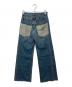 SLY JEANS (スライ ジーンズ) DOUBLE BELT WIDE FLARE PT ブルー サイズ:1：7000円