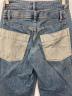 中古・古着 SLY JEANS (スライ ジーンズ) DOUBLE BELT WIDE FLARE PT ブルー サイズ:1：7000円