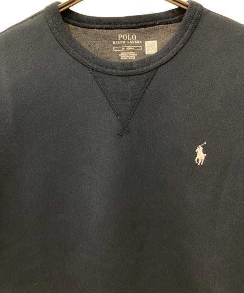 POLO RALPH LAUREN（ポロ・ラルフローレン）POLO RALPH LAUREN (ポロ・ラルフローレン) クルーネックスウェット ネイビー サイズ:Mの古着・服飾アイテム