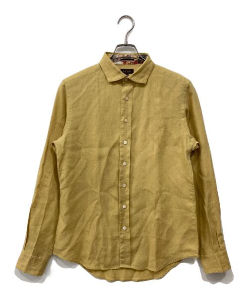 PAUL SMITH（ポールスミス）Paul Smith (ポールスミス) リネンシャツ イエロー サイズ:Mの古着・服飾アイテム