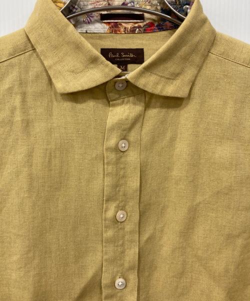 PAUL SMITH（ポールスミス）Paul Smith (ポールスミス) リネンシャツ イエロー サイズ:Mの古着・服飾アイテム