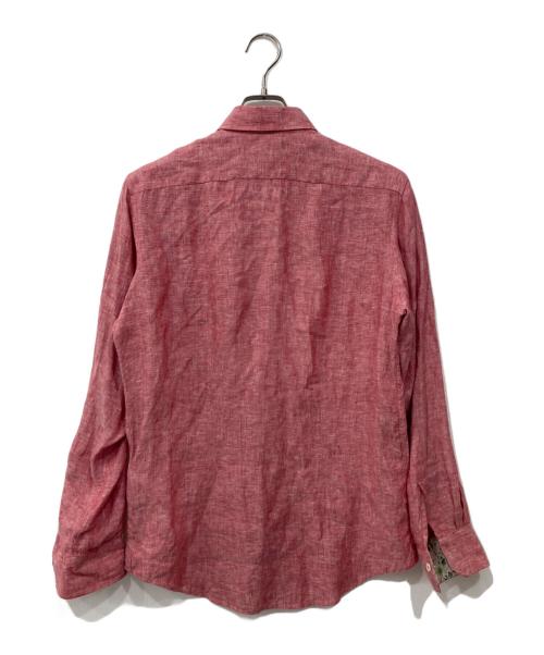 PAUL SMITH（ポールスミス）PAUL SMITH (ポールスミス) リネンシャツ レッド サイズ:Mの古着・服飾アイテム