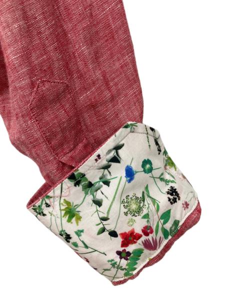 PAUL SMITH（ポールスミス）PAUL SMITH (ポールスミス) リネンシャツ レッド サイズ:Mの古着・服飾アイテム
