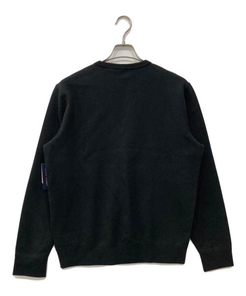 POLO RALPH LAUREN（ポロ・ラルフローレン）POLO RALPH LAUREN (ポロ・ラルフローレン) クルーネックスウェット ブラック サイズ:M 未使用品の古着・服飾アイテム