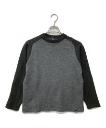 stussy（ステューシー）の古着「ラグランウールニット」｜グレー×カーキ
