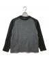 stussy（ステューシー）の古着「ラグランウールニット」｜グレー×カーキ