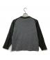 stussy (ステューシー) ラグランウールニット グレー×カーキ サイズ:XL：6000円