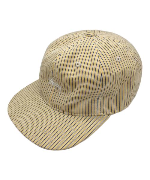 stussy（ステューシー）stussy (ステューシー) キャップ イエロー×ブルーの古着・服飾アイテム