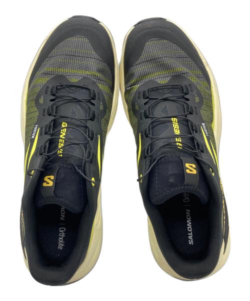 SALOMON（サロモン）SALOMON (サロモン) トレイルランニングシューズ ブラック×イエロー サイズ:26㎝の古着・服飾アイテム