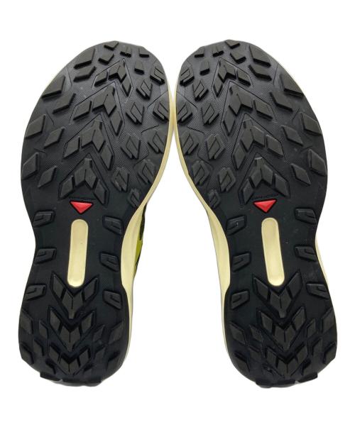 SALOMON（サロモン）SALOMON (サロモン) トレイルランニングシューズ ブラック×イエロー サイズ:26㎝の古着・服飾アイテム