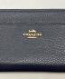 中古・古着 COACH (コーチ) ラウンドジップウォレット ネイビー：5000円