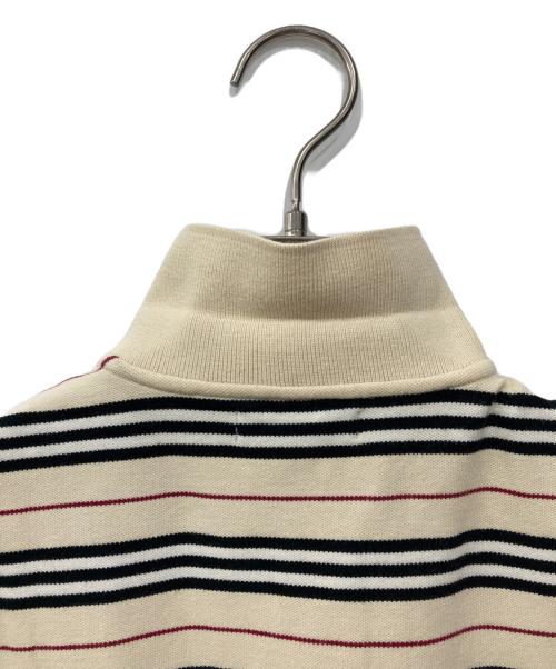 BURBERRY LONDON（バーバリーロンドン）BURBERRY LONDON (バーバリーロンドン) ボーダーポロシャツ ベージュ サイズ:Lの古着・服飾アイテム