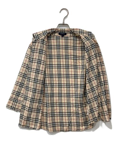 BURBERRY LONDON（バーバリーロンドン）BURBERRY LONDON (バーバリーロンドン) ノバチェック7分袖シャツ ベージュ サイズ:Lの古着・服飾アイテム
