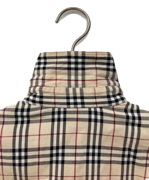 BURBERRY LONDON（バーバリーロンドン）BURBERRY LONDON (バーバリーロンドン) ノバチェック7分袖シャツ ベージュ サイズ:Lの古着・服飾アイテム