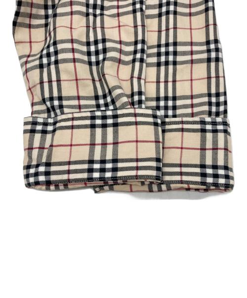 BURBERRY LONDON（バーバリーロンドン）BURBERRY LONDON (バーバリーロンドン) ノバチェック7分袖シャツ ベージュ サイズ:Lの古着・服飾アイテム