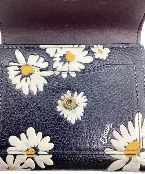 COACH（コーチ）COACH (コーチ) ウィン スモール ウォレット ブラック×ホワイトの古着・服飾アイテム