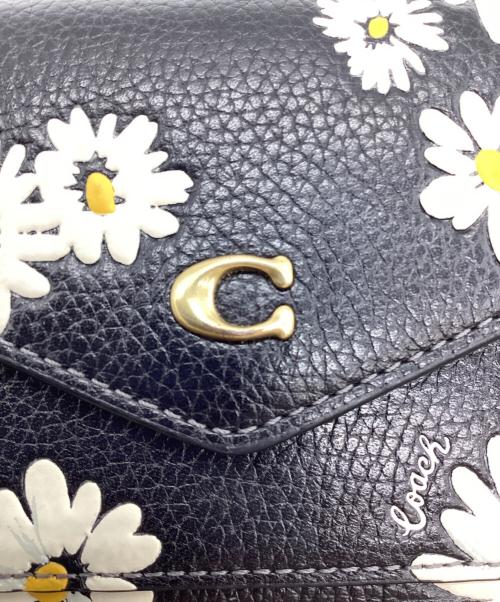 COACH（コーチ）COACH (コーチ) ウィン スモール ウォレット ブラック×ホワイトの古着・服飾アイテム