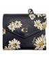 COACH（コーチ）の古着「ウィン スモール ウォレット」｜ブラック×ホワイト