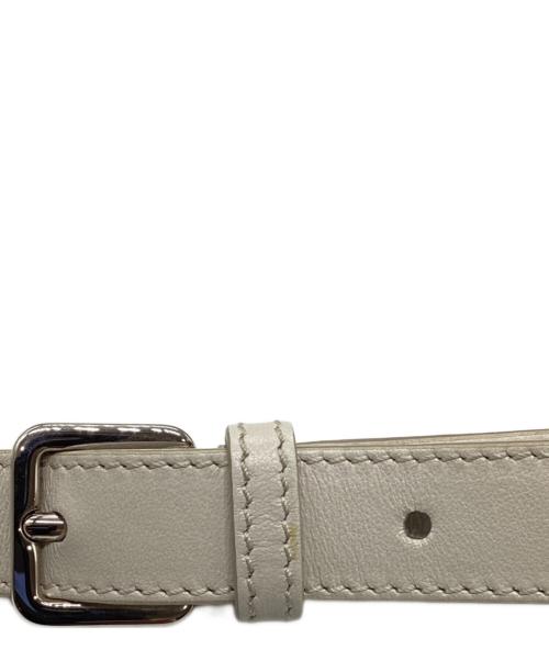 TOD'S（トッズ）TOD'S (トッズ) ダブルTリング タッセルショルダーバッグ ホワイトの古着・服飾アイテム