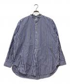 Traditional Weatherwearトラディショナルウェザーウェア）の古着「ストライプシャツ」｜ブルー×ホワイト