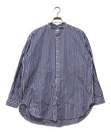 Traditional Weatherwear（トラディショナルウェザーウェア）の古着「ストライプシャツ」｜ブルー×ホワイト