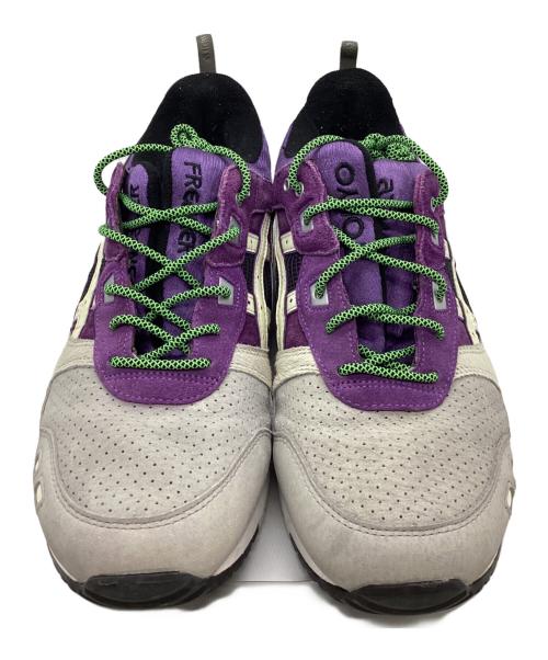 asics（アシックス）asics (アシックス) ATMOS (アトモス) Sneaker Freaker (スニーカフリーカー) スニーカー グレー×パープル サイズ:28.5㎝の古着・服飾アイテム