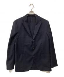 LARDINI（ラルディーニ）の古着「段返り3Bテーラードジャケット」｜ネイビー