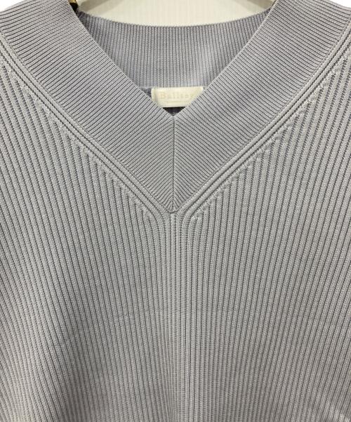 BALLSEY（ボールジィ）BALLSEY (ボールジィ) リンクスリブライト Vネックプルオーバー ブルー サイズ:Sの古着・服飾アイテム