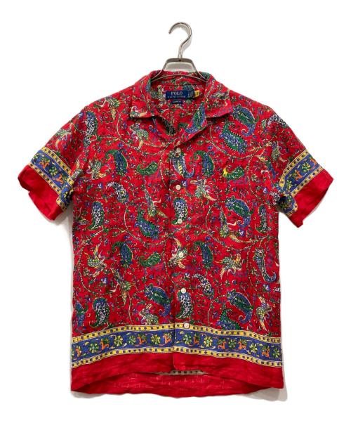POLO RALPH LAUREN（ポロ・ラルフローレン）POLO RALPH LAUREN (ポロ・ラルフローレン) ペイズリー柄 オープンカラーシャツ レッド サイズ:Sの古着・服飾アイテム
