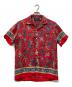 POLO RALPH LAUREN（ポロ・ラルフローレン）の古着「ペイズリー柄 オープンカラーシャツ」｜レッド