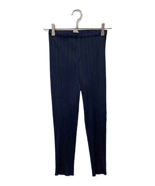 PLEATS PLEASE（プリーツプリーズ）PLEATS PLEASE (プリーツプリーズ) プリーツパンツ ネイビー サイズ:1の古着・服飾アイテム