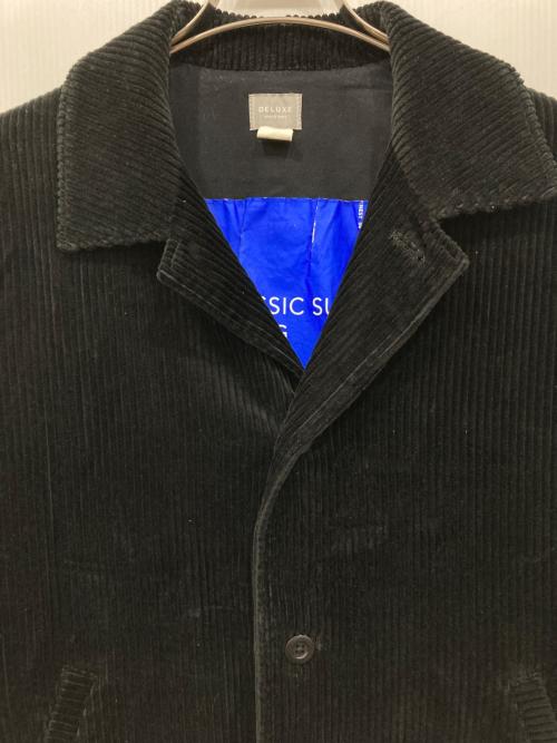 DELUXE（デラックス）Deluxe (デラックス) コーデュロイジャケット ブラック サイズ:Lの古着・服飾アイテム