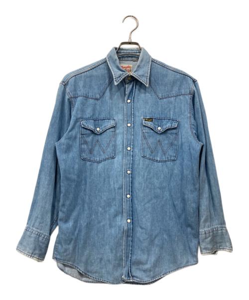 Wrangler（ラングラー）Wrangler (ラングラー) デニムウエスタンシャツ インディゴ サイズ:Sの古着・服飾アイテム