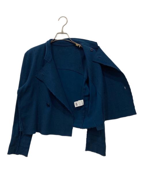 A-POC ABLE ISSEY MIYAKE（エイポック エイブル イッセイ ミヤケ）A-POC ABLE ISSEY MIYAKE (エイポック エイブル イッセイ ミヤケ) ニットジャケット ネイビー サイズ:2の古着・服飾アイテム