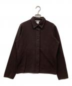 ISSEY MIYAKEイッセイミヤケ）の古着「パンチングシャツ」｜ブラウン