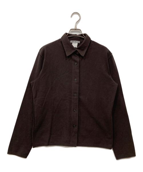 ISSEY MIYAKE（イッセイミヤケ）ISSEY MIYAKE (イッセイミヤケ) パンチングシャツ ブラウン サイズ:3の古着・服飾アイテム