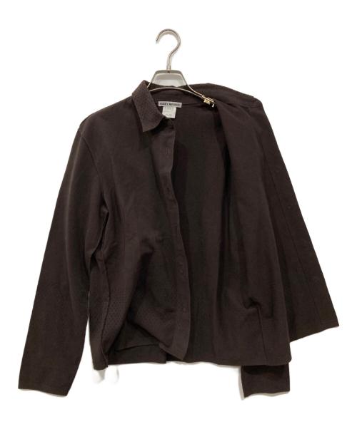 ISSEY MIYAKE（イッセイミヤケ）ISSEY MIYAKE (イッセイミヤケ) パンチングシャツ ブラウン サイズ:3の古着・服飾アイテム