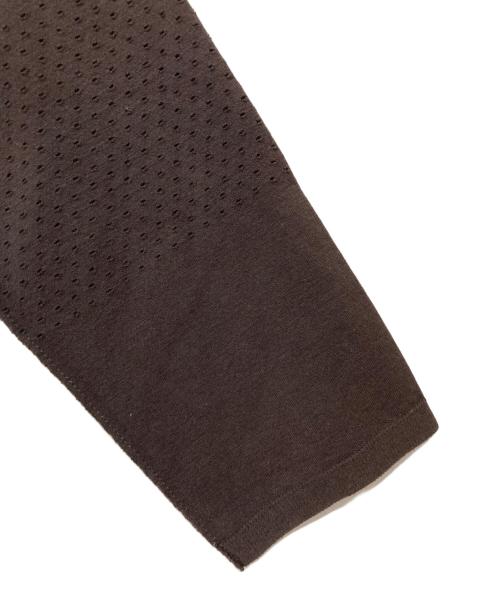 ISSEY MIYAKE（イッセイミヤケ）ISSEY MIYAKE (イッセイミヤケ) パンチングシャツ ブラウン サイズ:3の古着・服飾アイテム